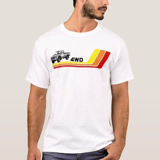 Truck Stripes van 4 W/h 80 T-shirt (Voorkant)