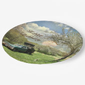  "Truck Sunset Happy Birthday" Papieren Bordje (Gekanteld)