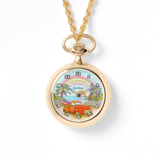 Truck Surfer Lighthouse horloge