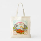Truck Surfer Vuurtoren Tote Bag (Achterkant)