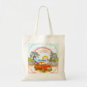 Truck Surfer Vuurtoren Tote Bag (Voorkant)