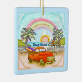 Truck Surfer Vuurtorenornament Keramisch Ornament (Rechts)