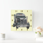 Truck Tractor Wall Clock Vierkante Klok (Huis)