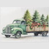 Truck Treasures: Kerstboom Boerderij Tissuepapier (Voorkant)