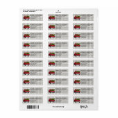  TRUCK TREE CHRISTMAS BOERDERIJ NAME TERUGKEER ETIKET (Full Sheet)