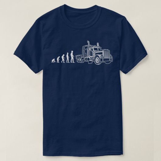 Truck Truck Driver Funny Trucker Evolution Gift 1 T-shirt (Design voorkant)