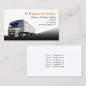 Truck Trucker vervoer Visitekaartje (Voorkant / Achterkant)