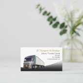 Truck Trucker vervoer Visitekaartje (Staand voorkant)