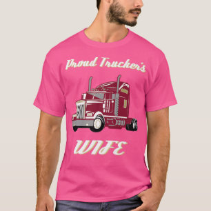 Truck Trucker's Wife Legend  Retro King of T-shirt