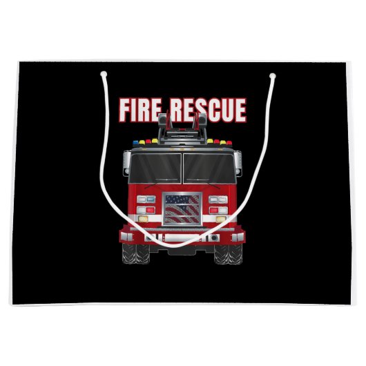 Truck van de Amerikaanse brandweerdienst Groot Cadeauzakje (Voorkant)