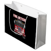 Truck van de Amerikaanse brandweerdienst Groot Cadeauzakje (Voorkant Gekanteld)