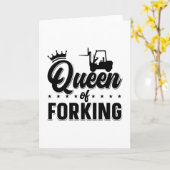 Truck van de vorkheftruckchauffeur kaart (Gele Bloem)