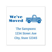 Truck We're Moving Announcement Zelfinktende Stempel (Design)