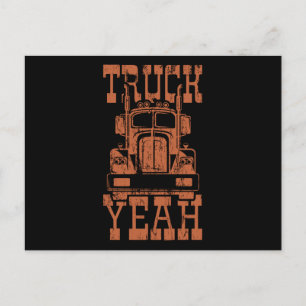 TRUCK YEAH Big Rig Trucker Truck Driver Briefkaart