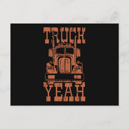 TRUCK YEAH Big Rig Trucker Truck Driver Briefkaart (Voorkant)