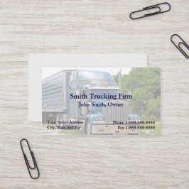 Truckchauffeur Trucking Firm Visitekaartje