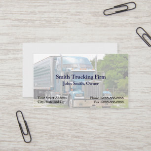 Truckchauffeur Trucking Firm Visitekaartje