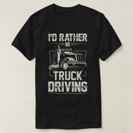 truckchauffeur voor mannen - vrachtwagen t-shirt (Design voorkant)