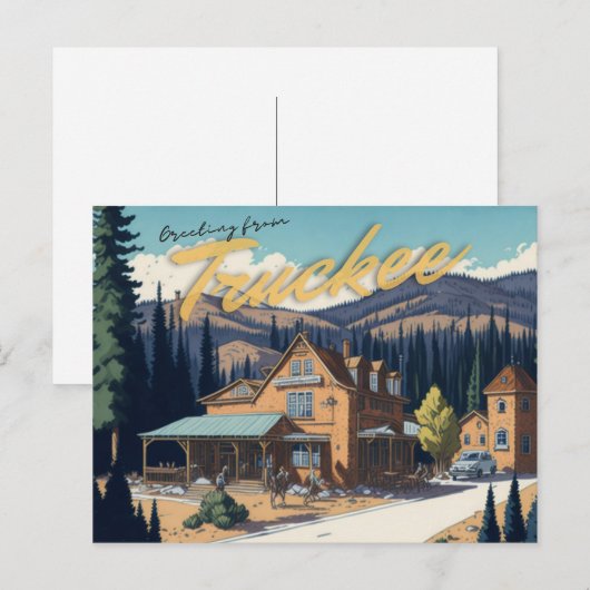 Truckee, CA Briefkaart (Voorkant / Achterkant)