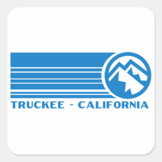 Truckee California Vierkante Sticker