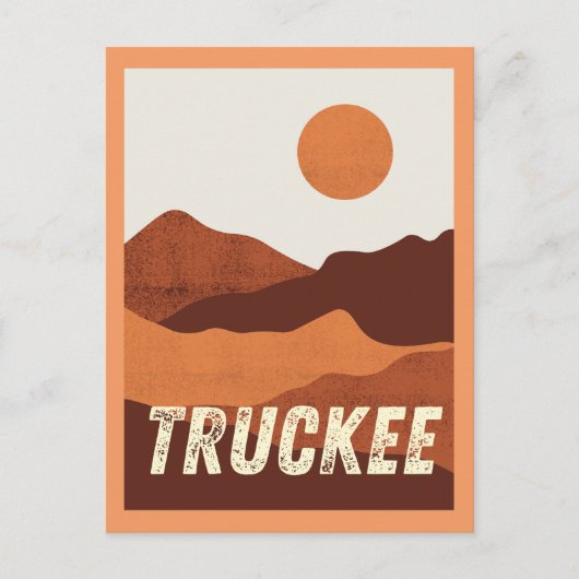 Truckee, Californië-Briefkaart voor berglandschap Briefkaart (Voorkant)
