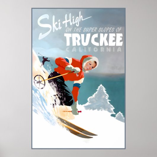 Truckee Californië Reisposter Sierra Nevada Poster (Voorkant)