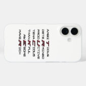 Trucker Acrostic Professionele Eigenschappen Sterk Case-Mate iPhone Case (Achterkant (horizontaal))