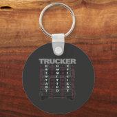 Trucker Acrostic Tireless Resistant Unstoppable Sleutelhanger (Voorkant)