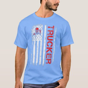 Trucker American Flag Truck Driver Shirt Truck Dri