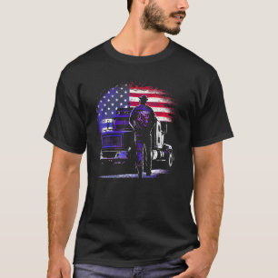 Trucker Amerikaanse Big Rigs Diesel Truck Driver 1 T-shirt