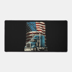 Trucker Amerikaanse vlag voor patriottische vracht Bureaumat