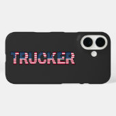 Trucker Brieven Amerikaanse Vlag Patriottische Roa Case-Mate iPhone Case (Achterkant (horizontaal))
