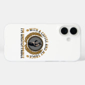 Trucker Coffee Cup Sterke Road Power Man Case-Mate iPhone Case (Achterkant (horizontaal))