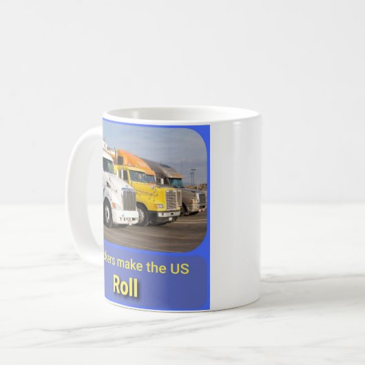 Trucker Coffee mok (Voorkant links)