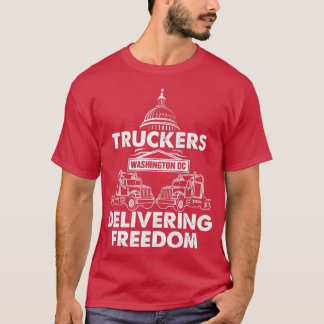 Trucker Convoy 2022 Truck Driver Freedom Convoy Wa T-shirt