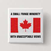 Trucker Convoy onaanvaardbare Uitzichten kleine mi Vierkante Button 5,1 Cm (Voorkant)