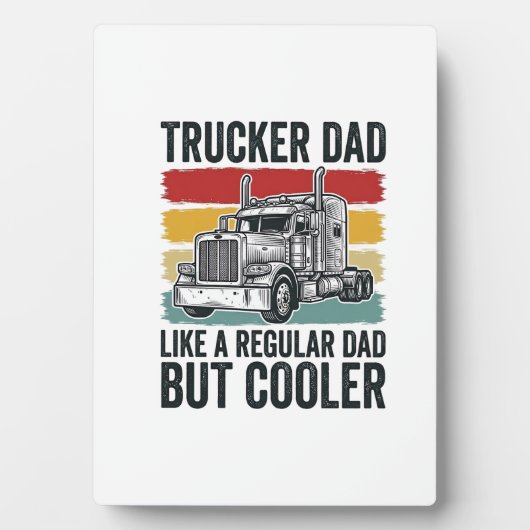 Trucker Dad Like a Regular Dad But Cooler Shirt_1 Fotoplaat (voorkant)