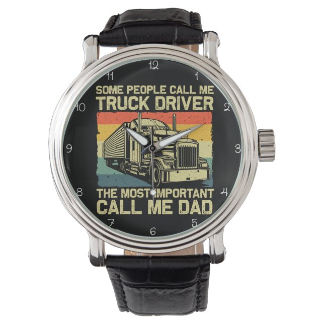 Trucker Dad: Most Important Call Horloge (Voorkant)