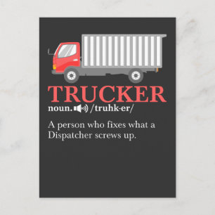 Trucker Definition Briefkaart
