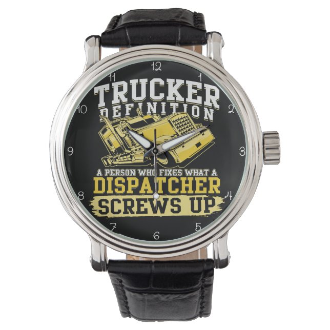 Trucker Definition: Fixes Dispatcher's Errors Horloge (Voorkant)
