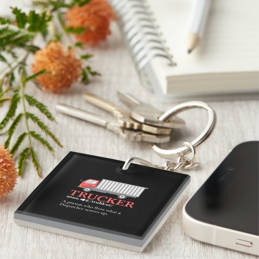 Trucker Definition Sleutelhanger (Voorkant Rechts)