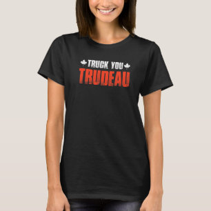 Trucker die Trudeau Retro Trucker ondersteunt Free T-shirt