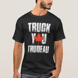 Trucker die Trudeau Retro Trucker ondersteunt Free T-shirt