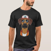 Trucker Dog I Truck Driver Rhodesian Ridgeback T-shirt (Voorkant)