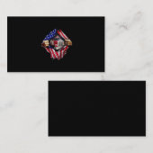 Trucker Driver American Flag Truck Visitekaartje (Voorkant / Achterkant)