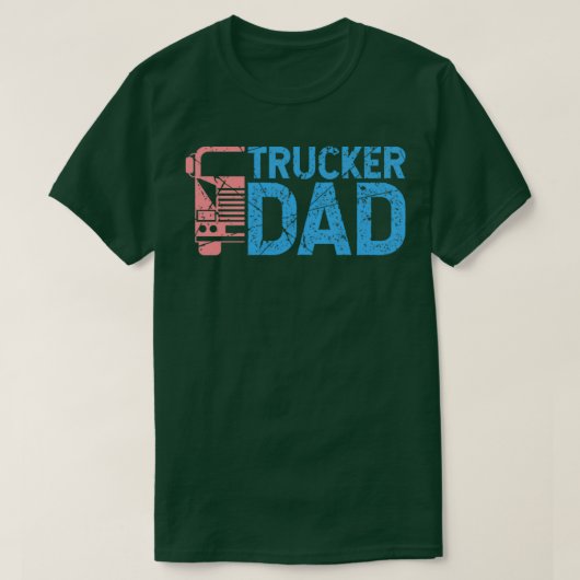 Trucker Driver Trucker Dad 1 T-shirt (Design voorkant)