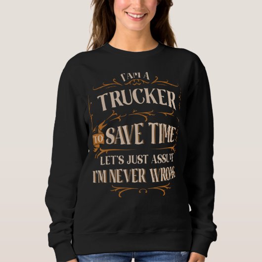 Trucker Driver Trui (Voorkant)