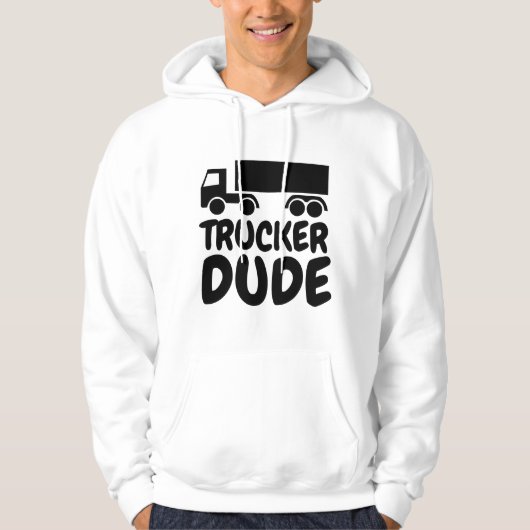TRUCKER DUDE T-SHIRTS HOODIES (Voorkant)