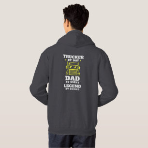 Trucker en papa - held op de weg en thuis hoodie