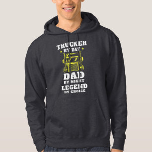Trucker en papa - held op de weg en thuis hoodie